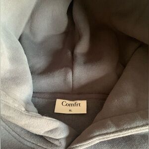 EUC Comfrt UNISEX Men Steel Gray Hoodie with kangaroo pocket size XL